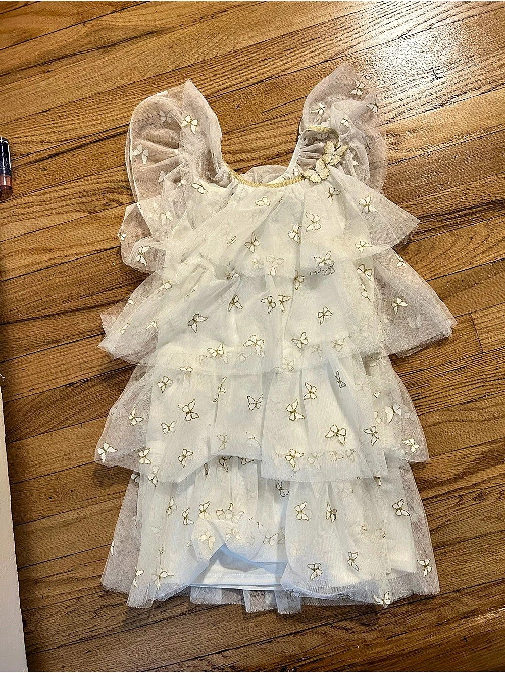 Zunie Girls Flower Tulle Dress White Girls 6 Like New